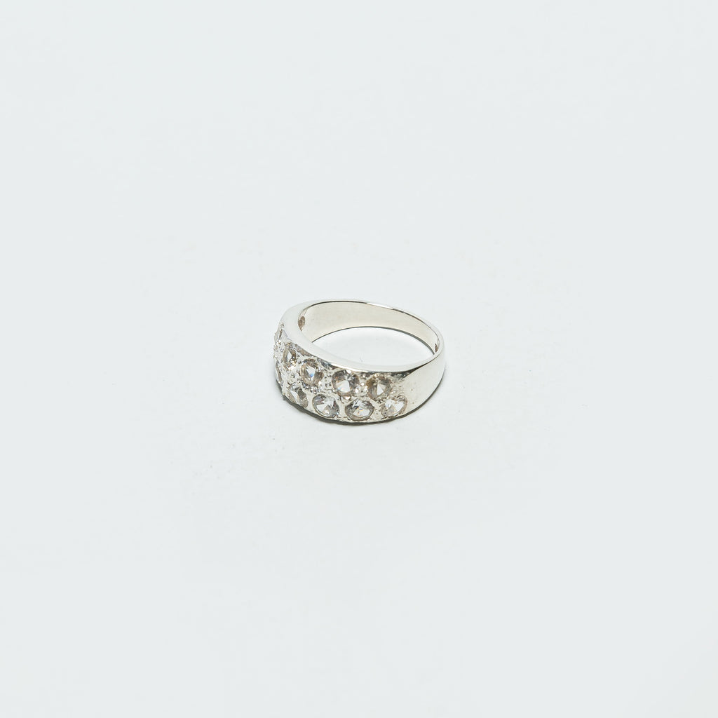 Riviera Ring - Clear Sapphires/925 Silver