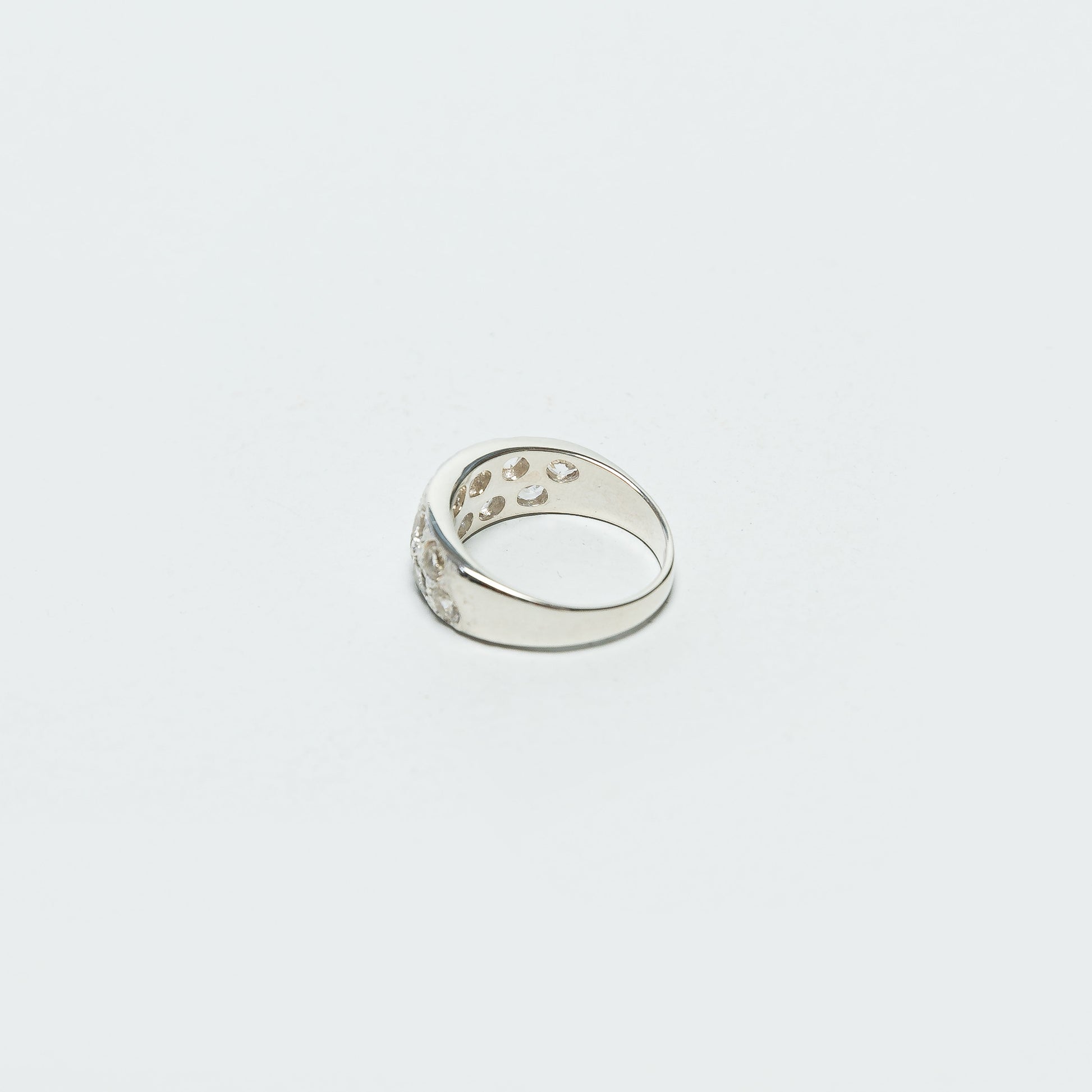 Riviera Ring - Clear Sapphires/925 Silver