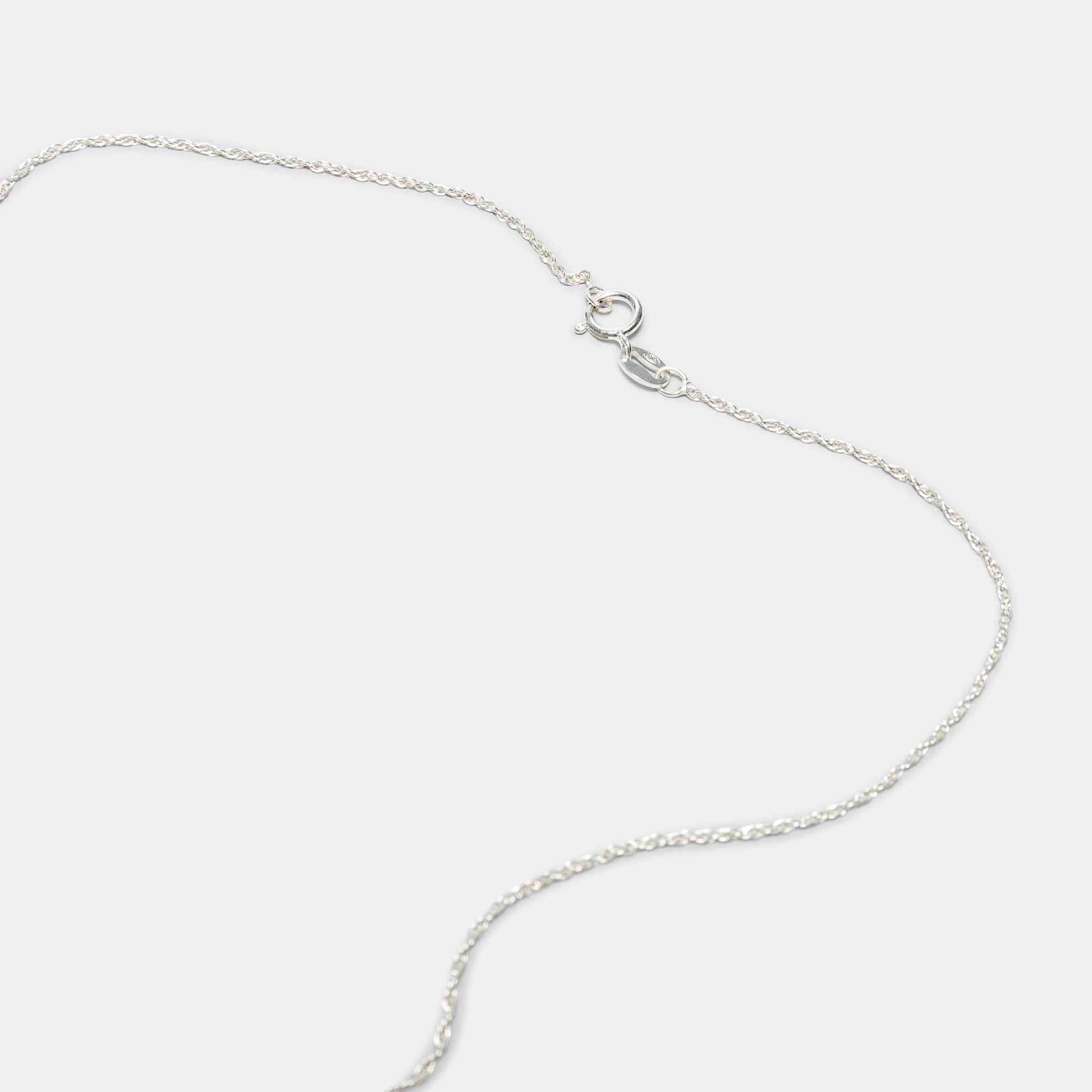 Mini Bamboo Pendant - Blue Sapphire/925 Silver