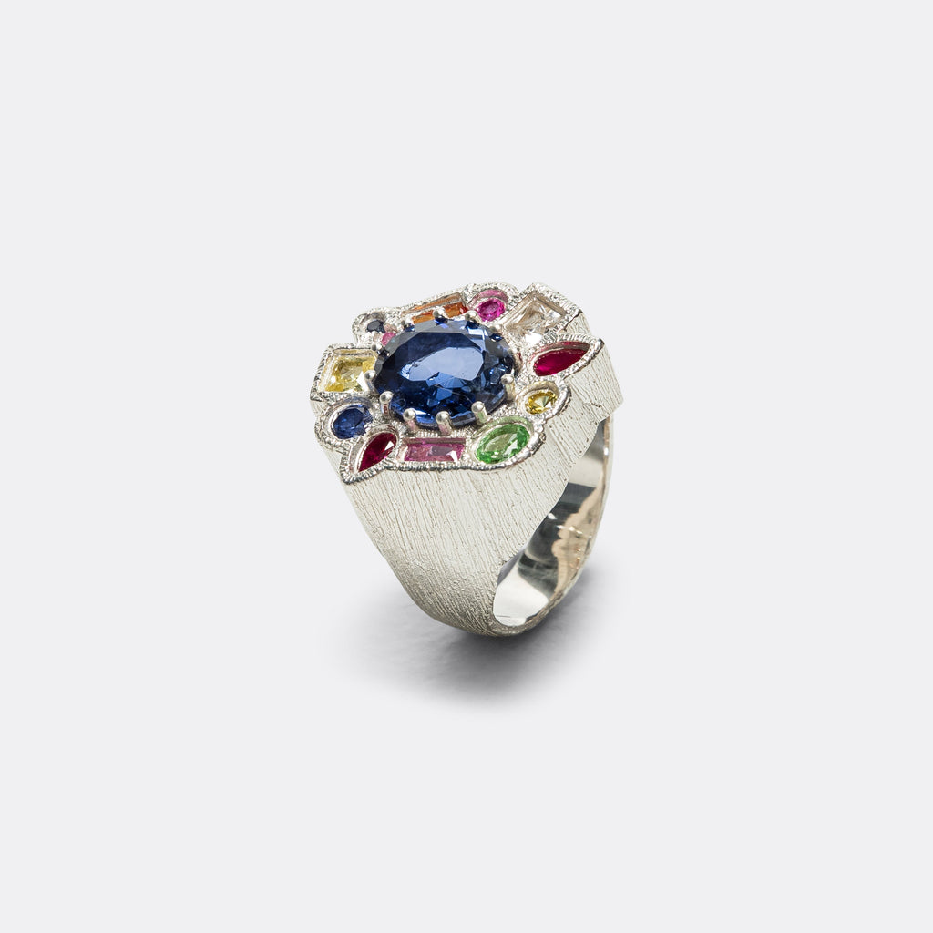 Cottage Garden Cocktail Ring - Multi/925 Silver