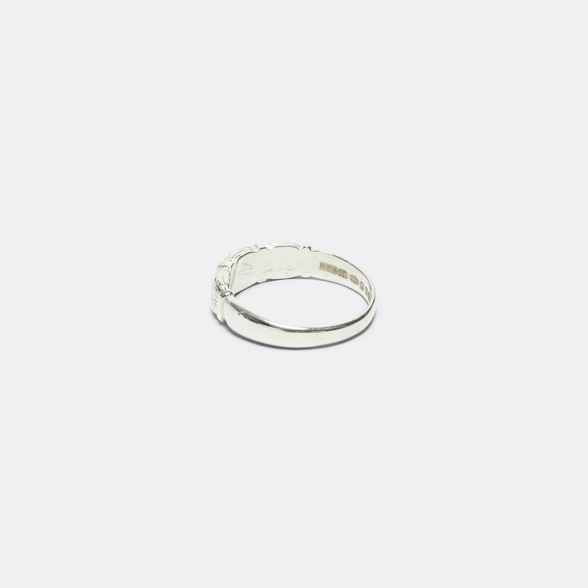 Window Box Plain Ring - 925 Silver