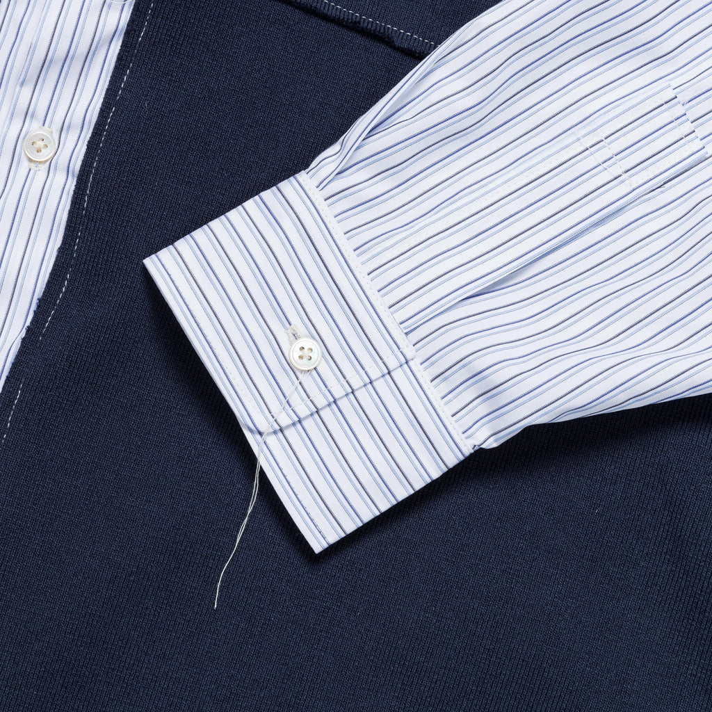 Research Rib Piece Shirt - Blue