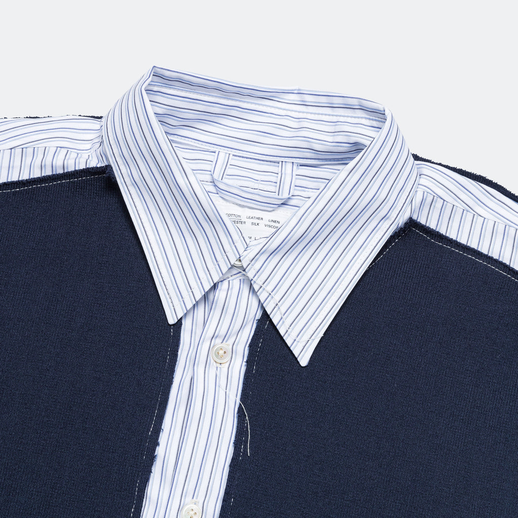 Research Rib Piece Shirt - Blue