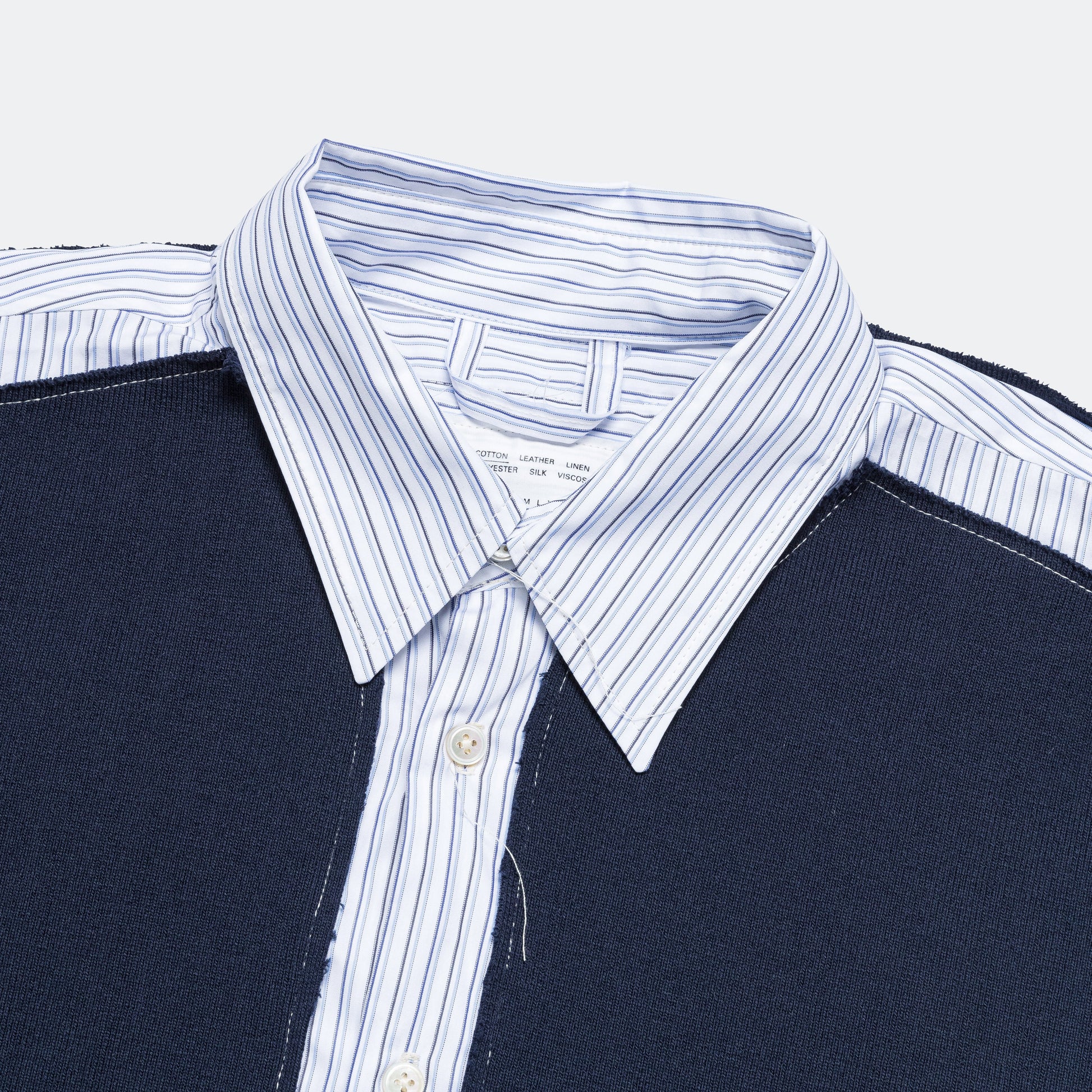 Research Rib Piece Shirt - Blue