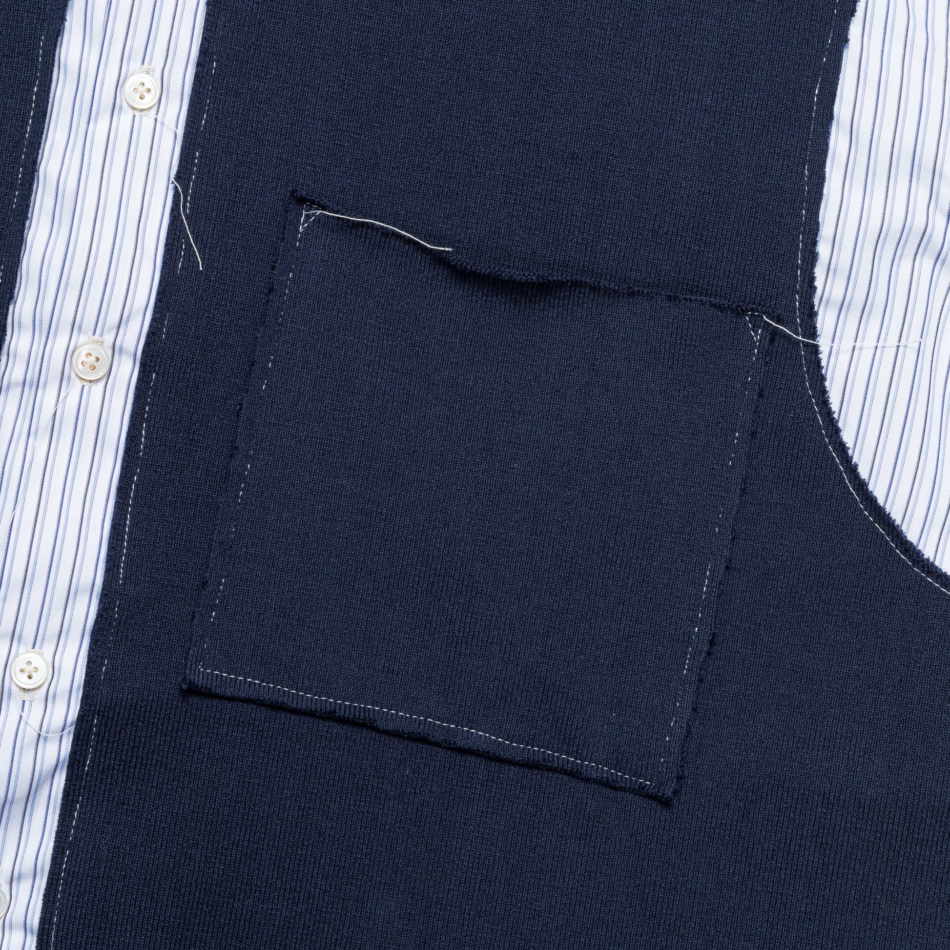 Research Rib Piece Shirt - Blue