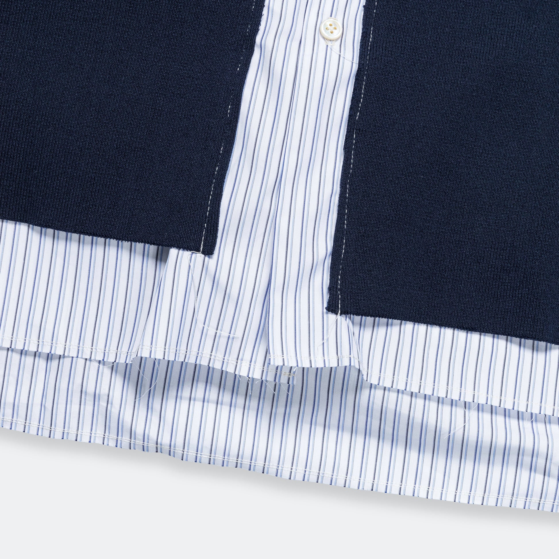 Research Rib Piece Shirt - Blue