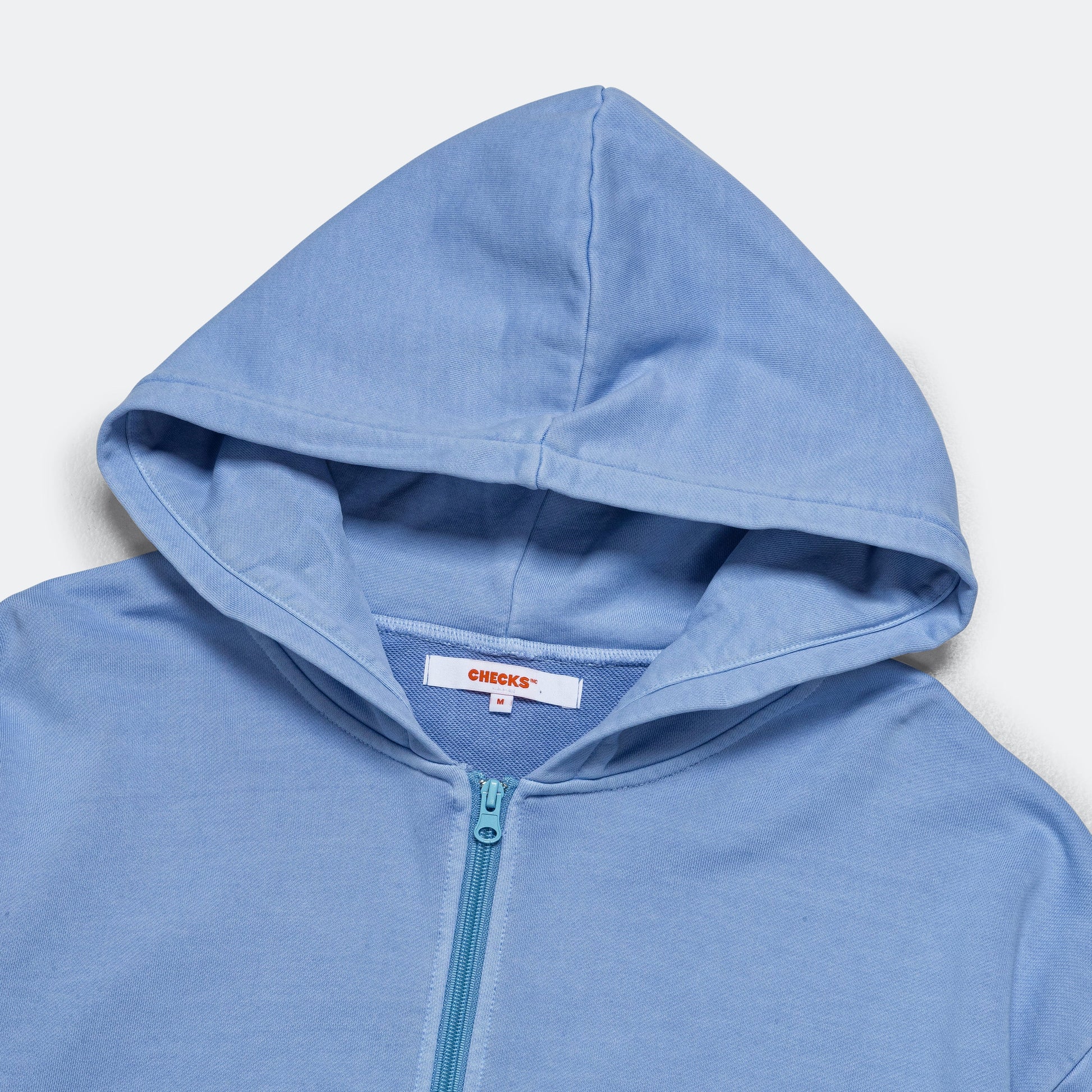 Overdyed Zip Hoodie - Sky Blue