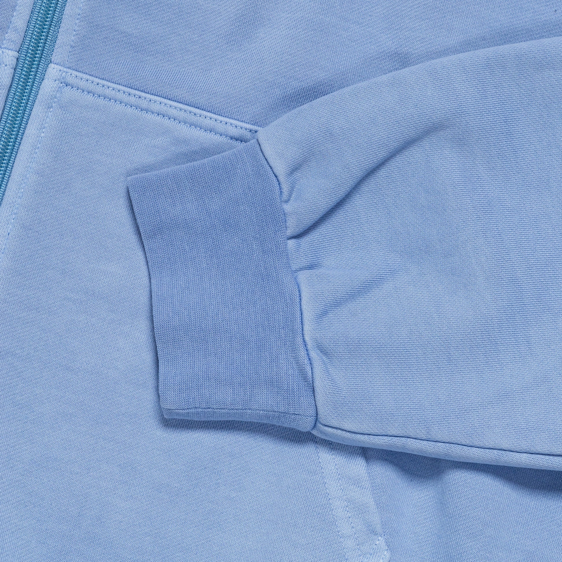 Overdyed Zip Hoodie - Sky Blue