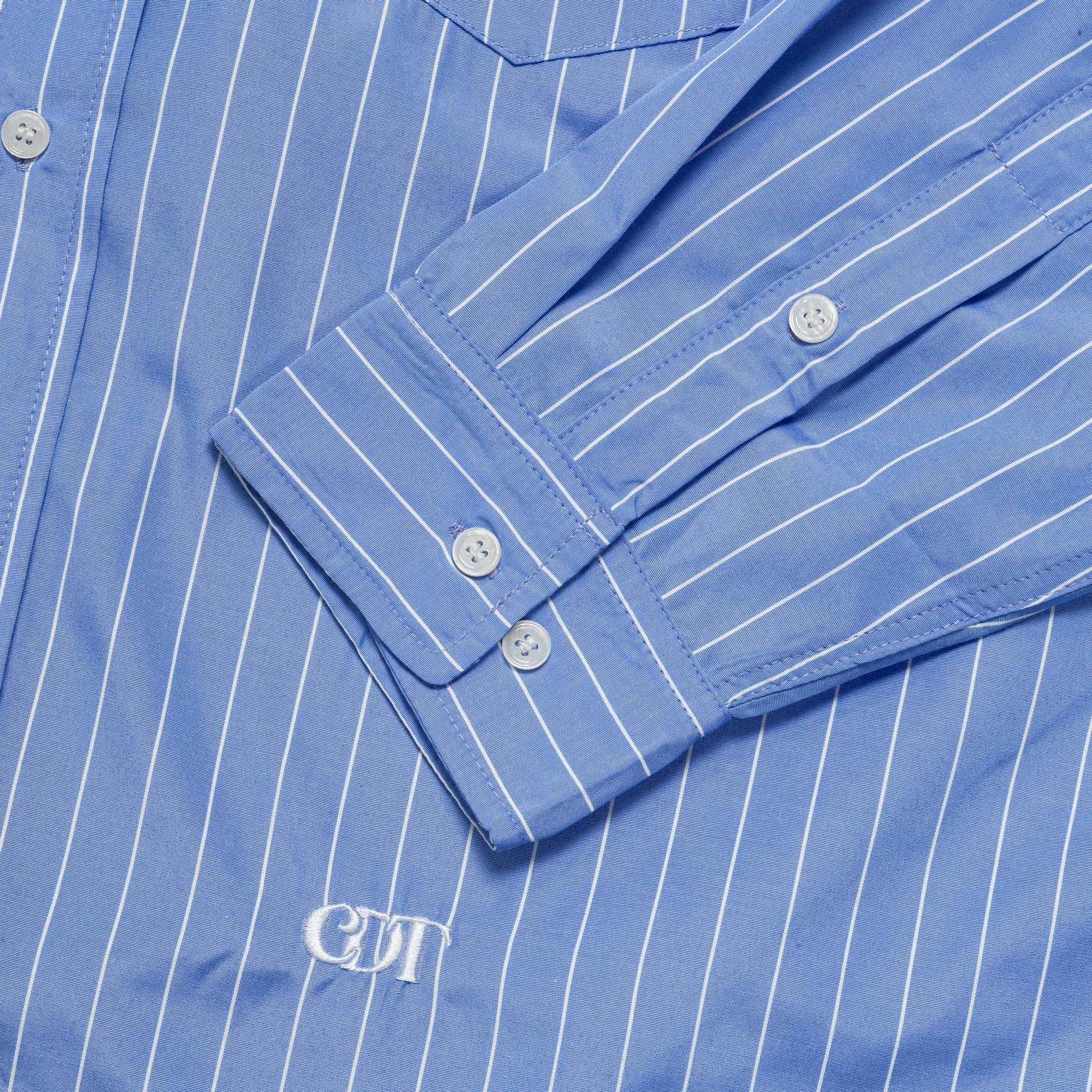 Stripe Big Shirt - Blue/White