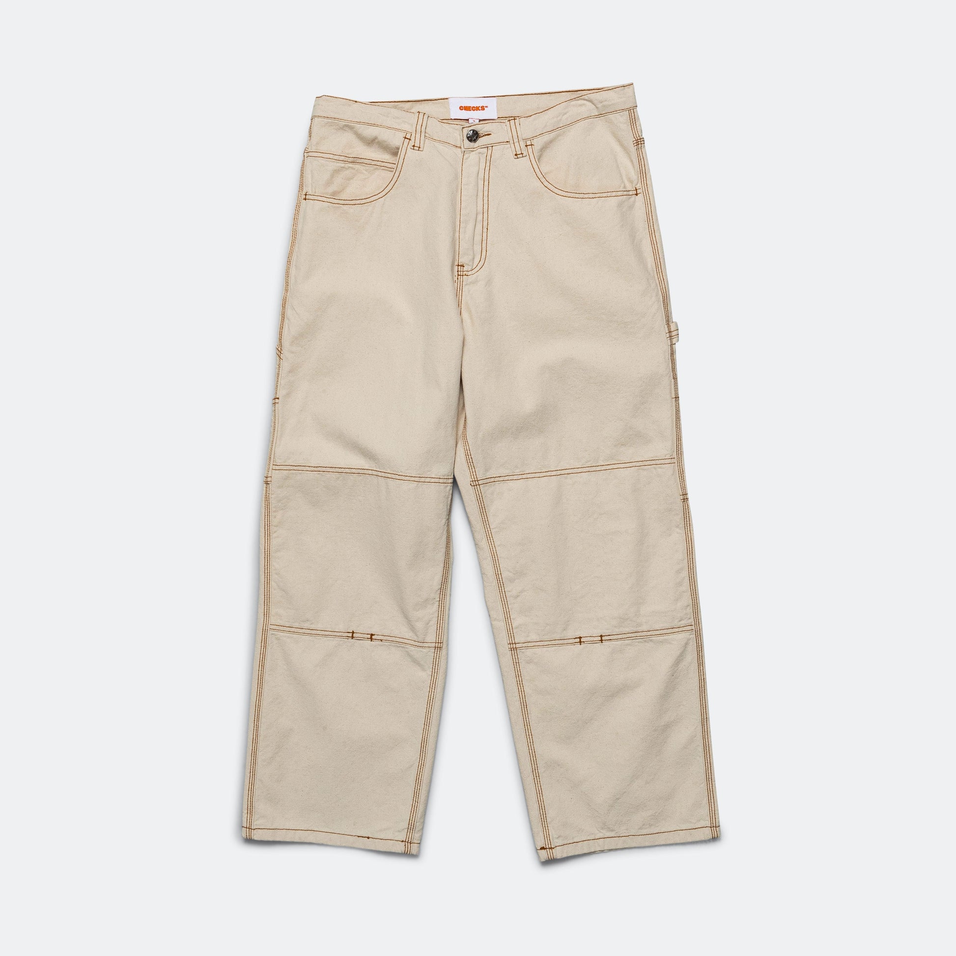Studio Pants - Cream/Rust