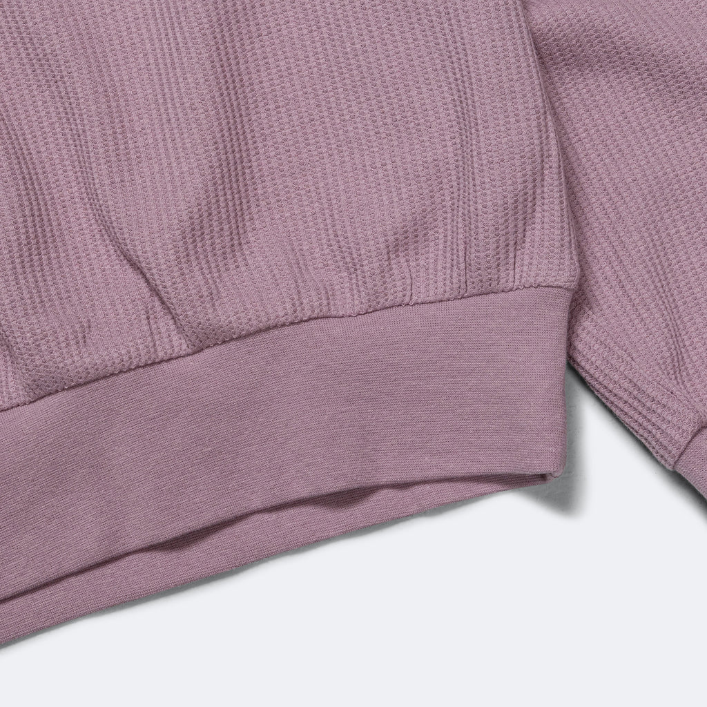 Waffle Boxy Sweater - Lavendar