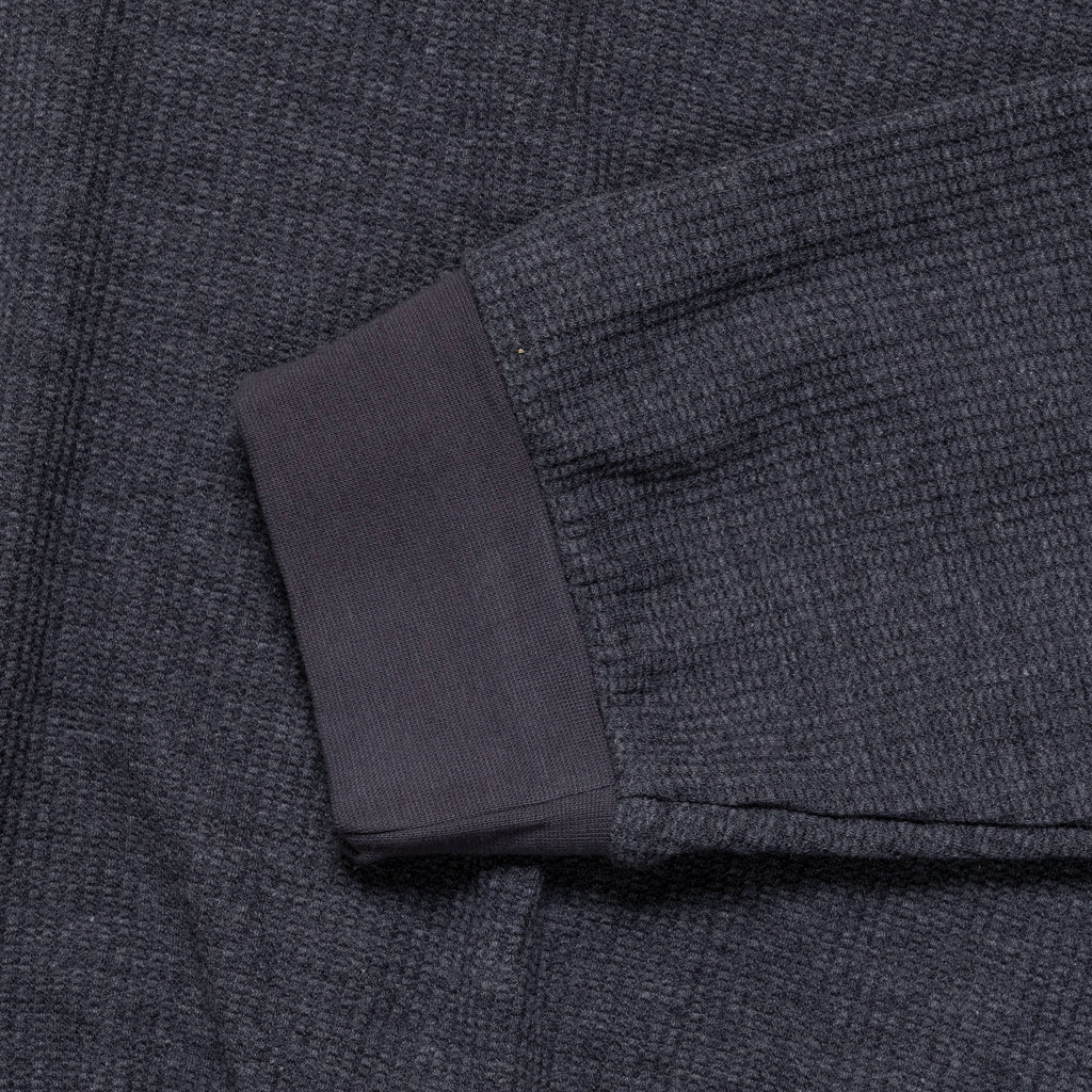 Waffle Boxy Sweater - Liquorice