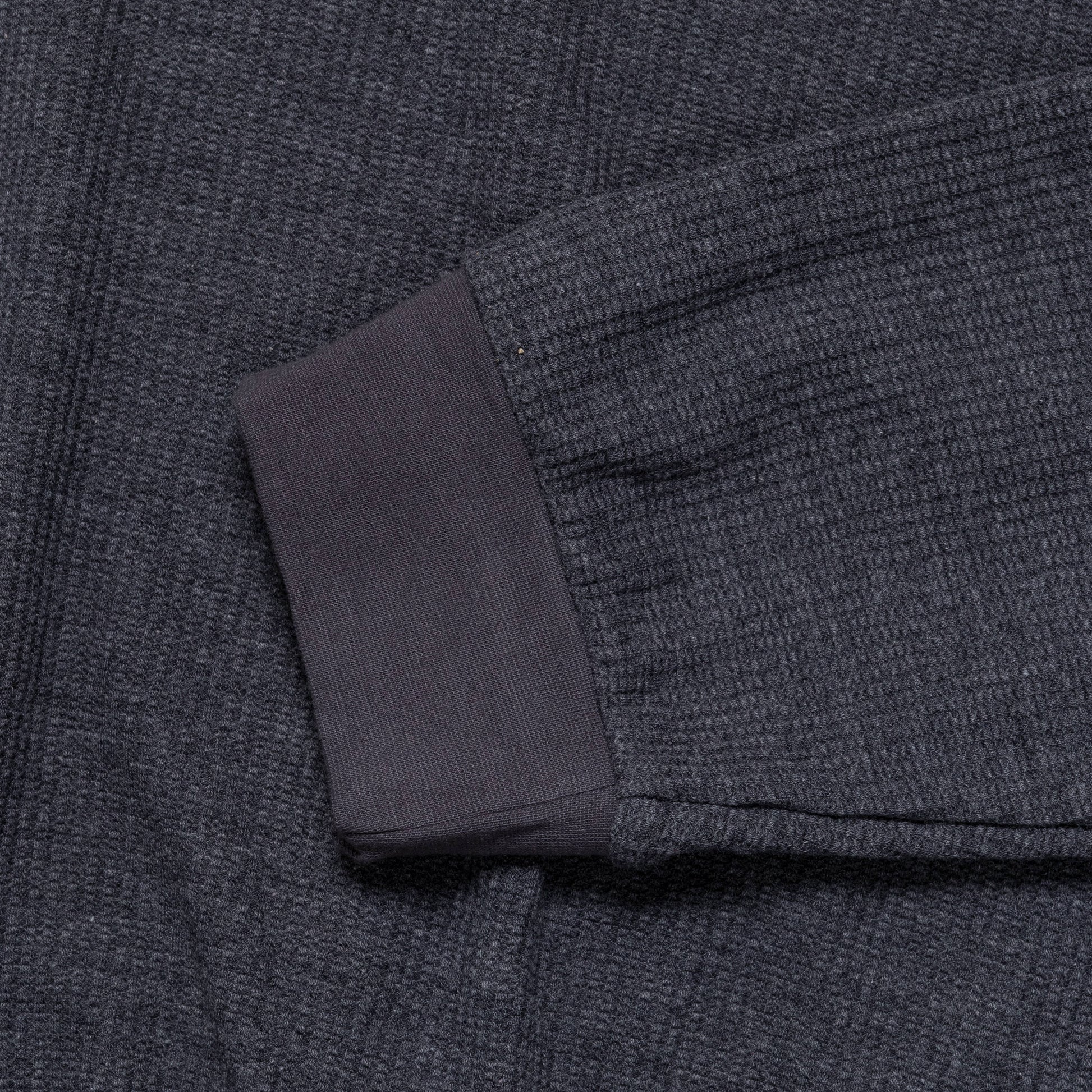 Waffle Boxy Sweater - Liquorice