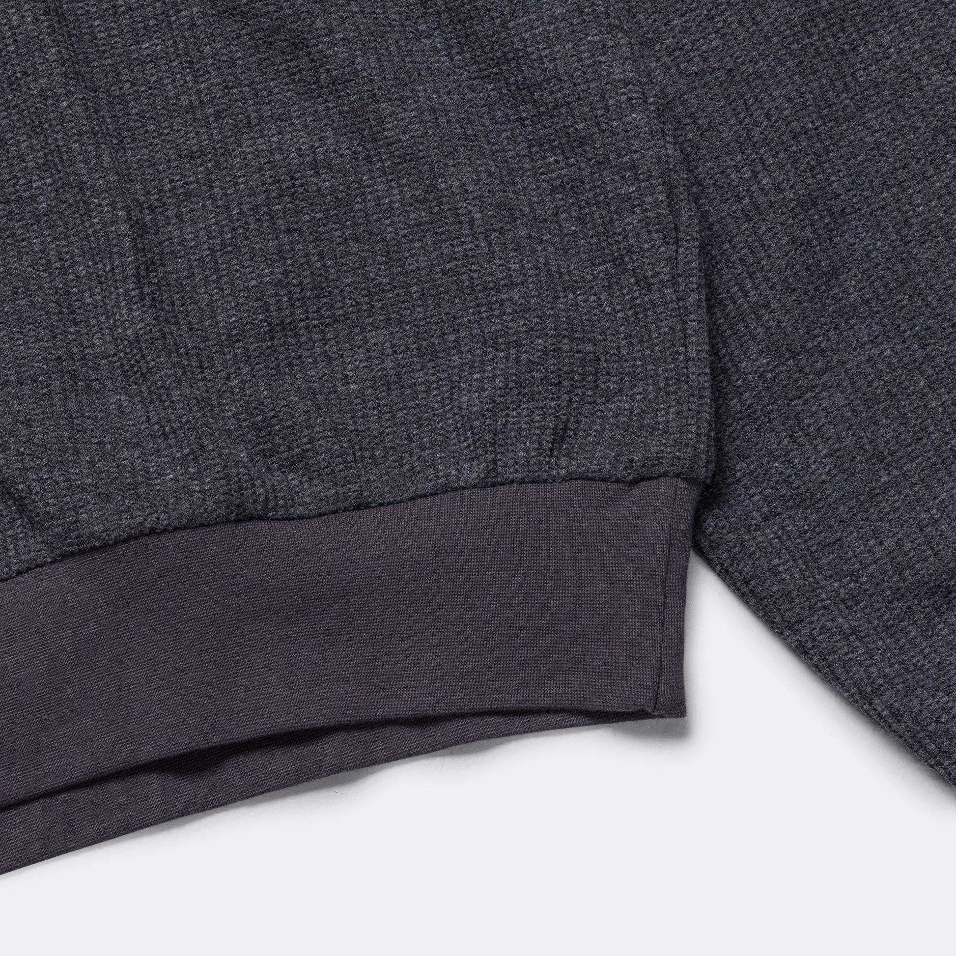 Waffle Boxy Sweater - Liquorice