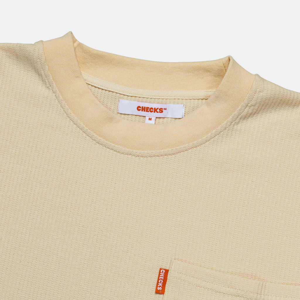 Waffle Boxy T-Shirt - Ecru
