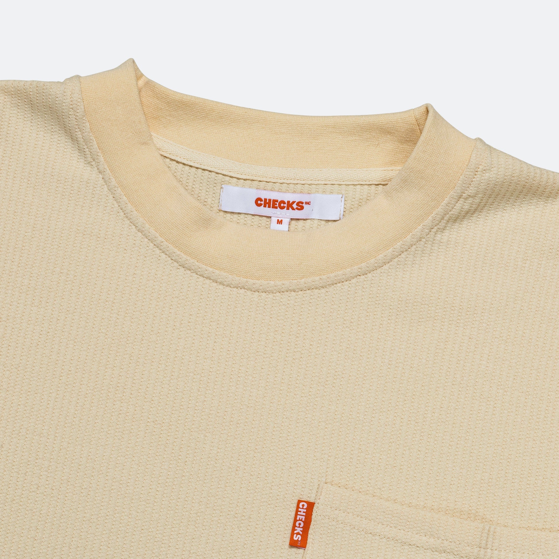 Waffle Boxy T-Shirt - Ecru