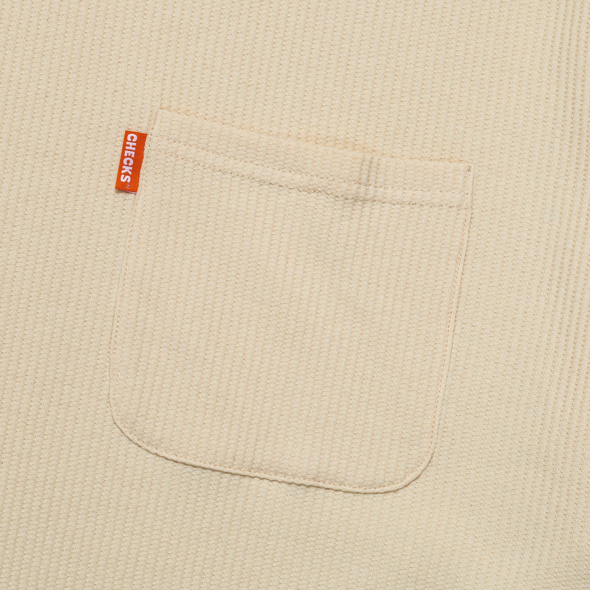 Waffle Boxy T-Shirt - Ecru