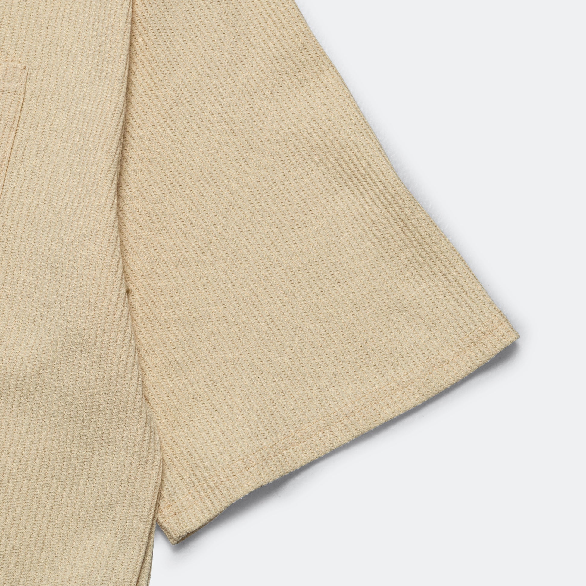 Waffle Boxy T-Shirt - Ecru