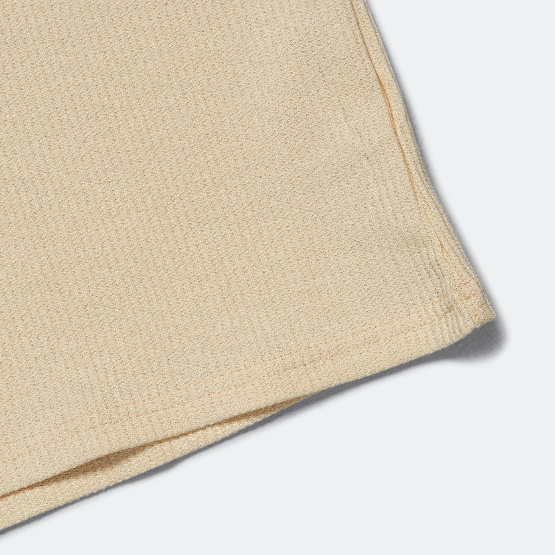 Waffle Boxy T-Shirt - Ecru