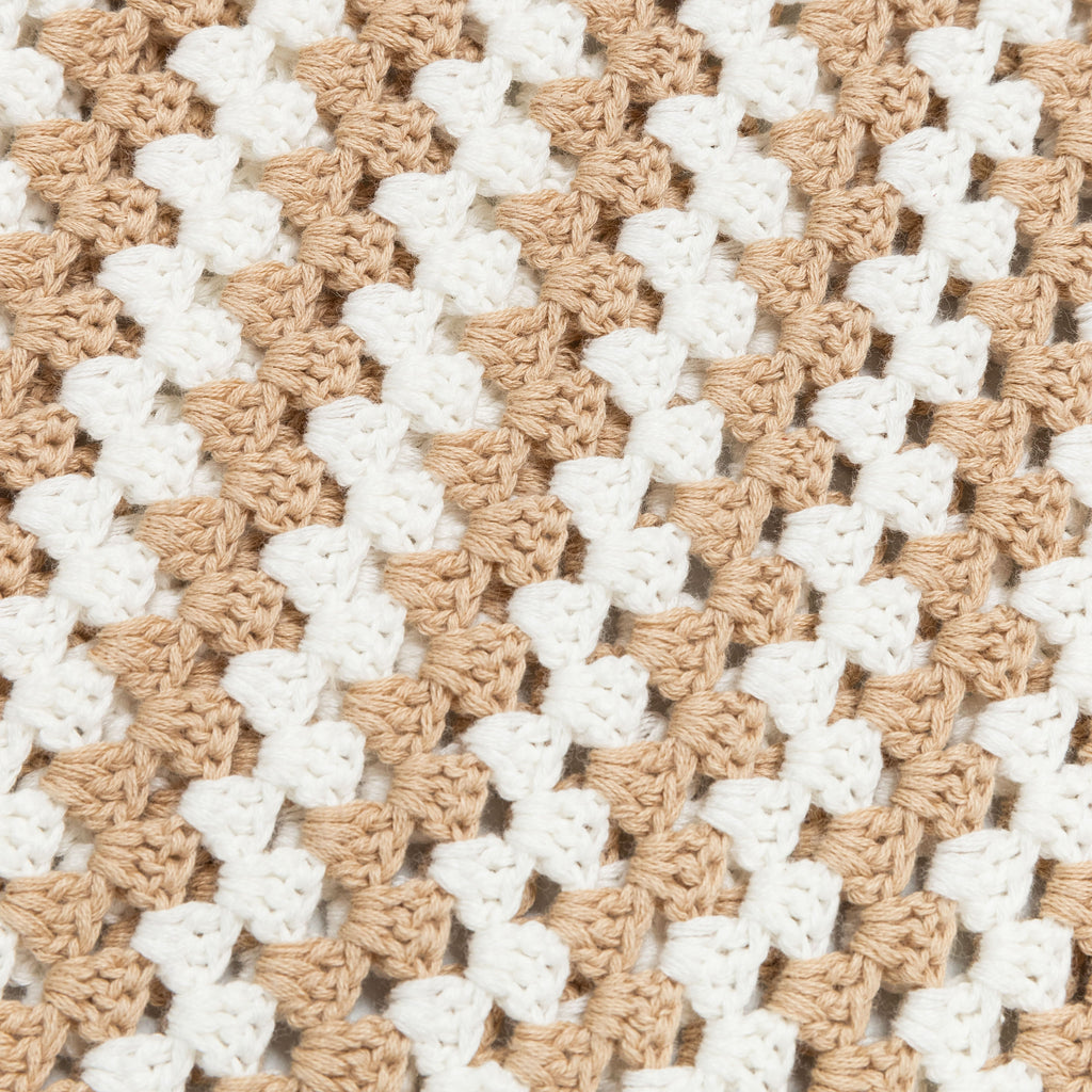 Crochet Cuban Shirt - Biscuit