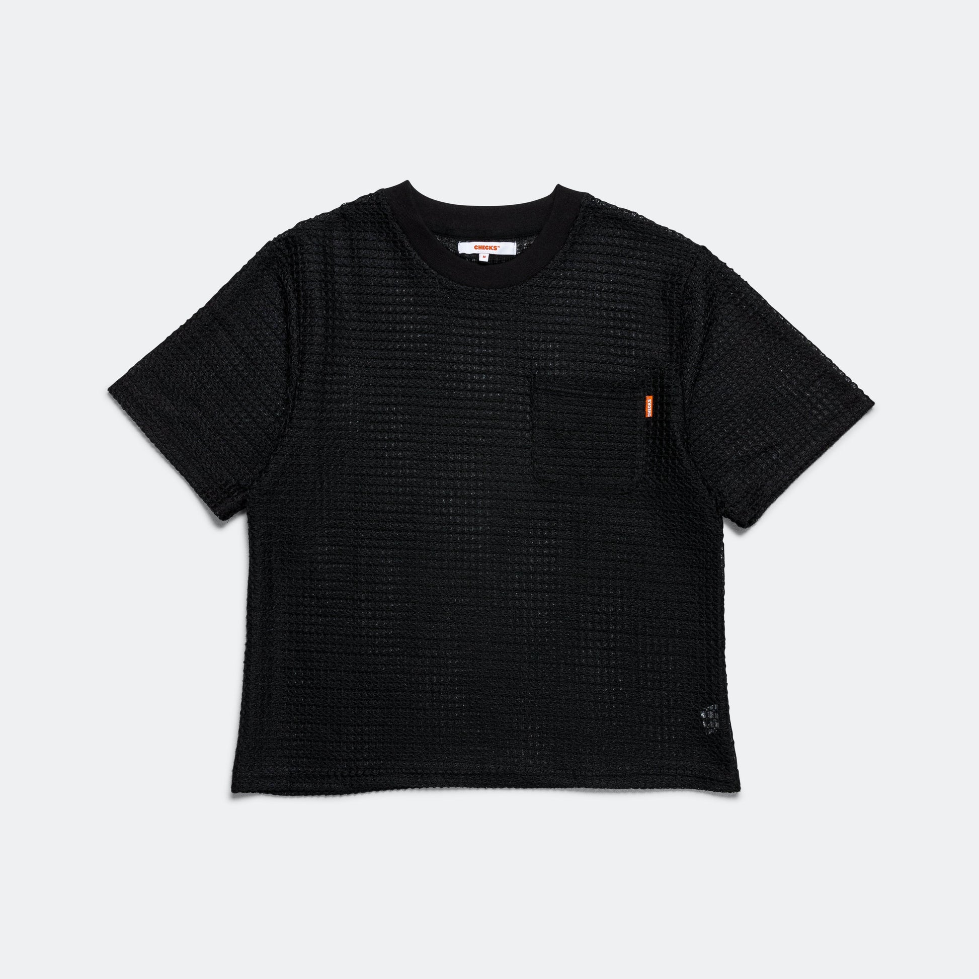 Mesh Lace T-Shirt - Black