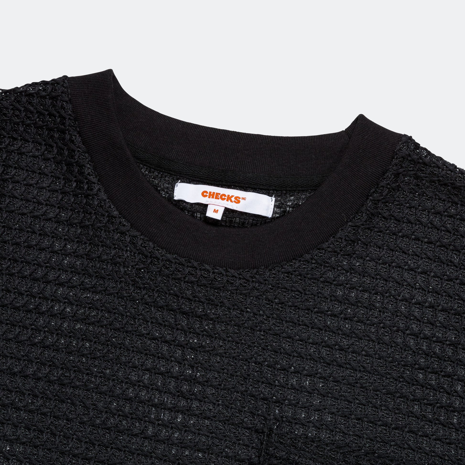 Mesh Lace T-Shirt - Black