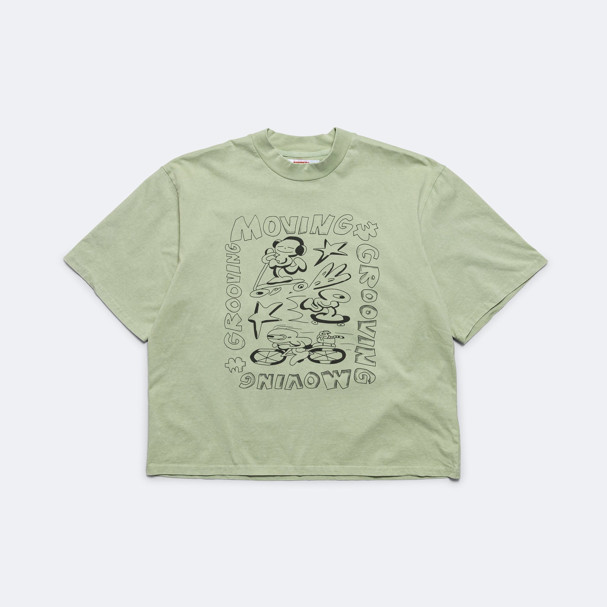 Moving & Grooving T-Shirt - Lichen Green