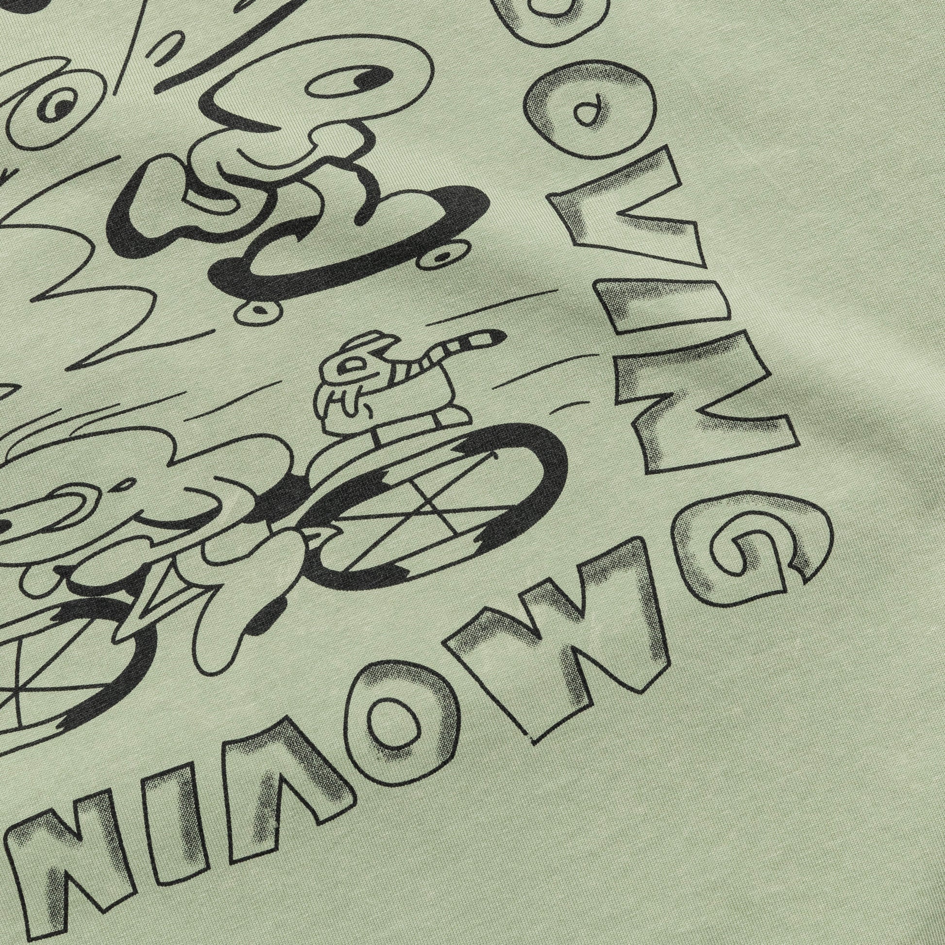 Moving & Grooving T-Shirt - Lichen Green