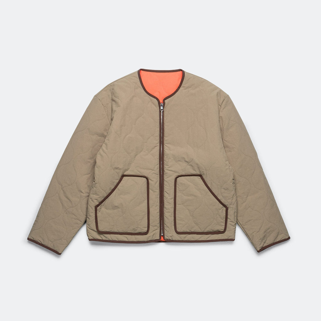 Reversible Liner Jacket - Olive/Orange