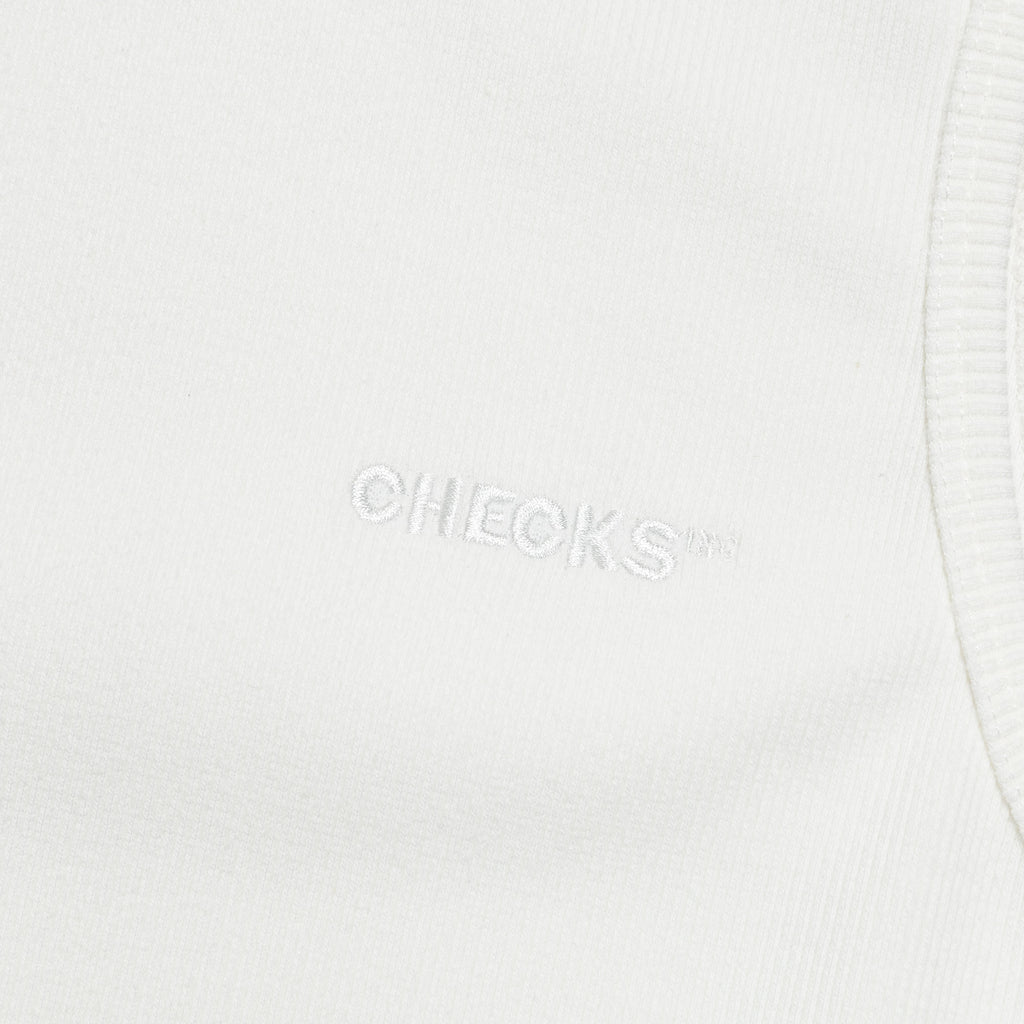 Ribbed Singlet - White