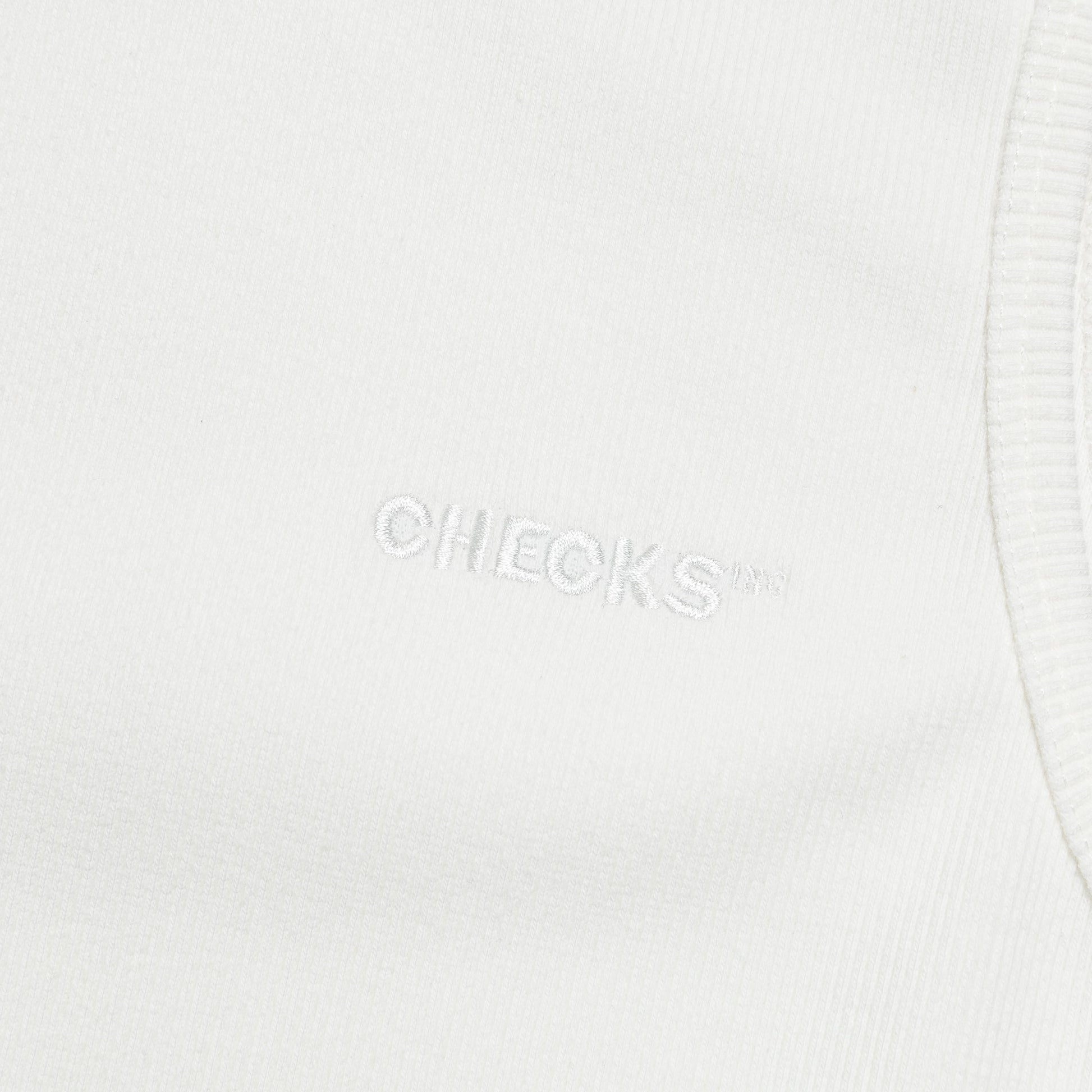 Ribbed Singlet - White