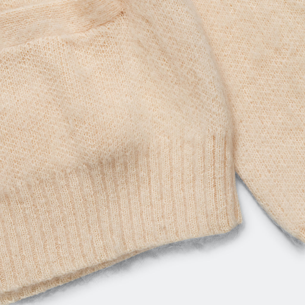 Solid Mohair Cardigan - Cream