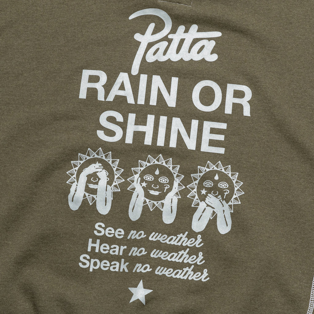 Rain or Shine Hoodie x Patta - Utility Green Heather