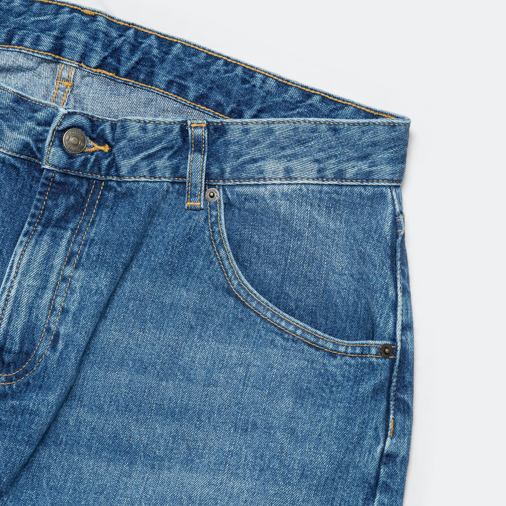 5 Pocket Jean - Indigo Bleach Wash