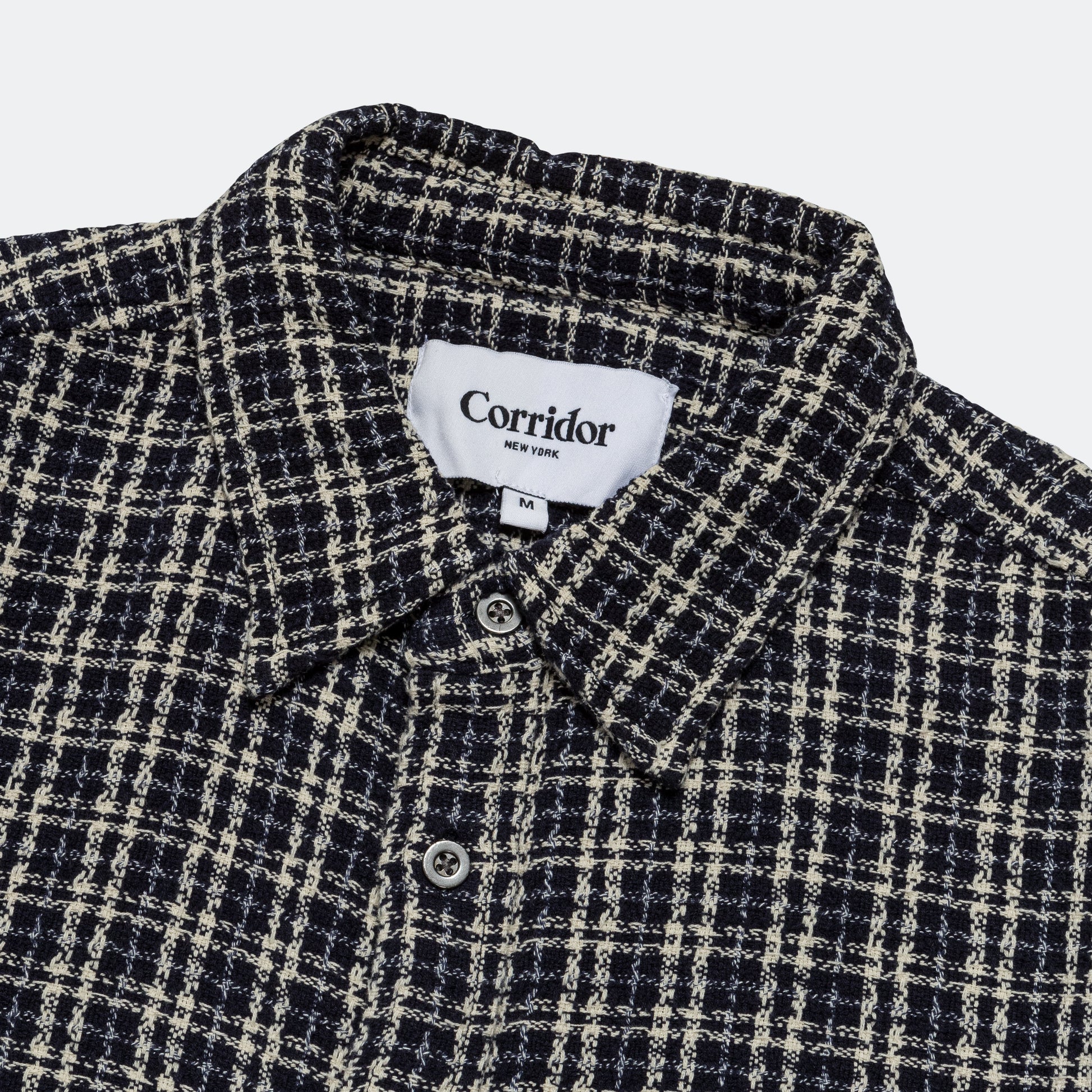 Reverse Tweed Snow Check - Blue