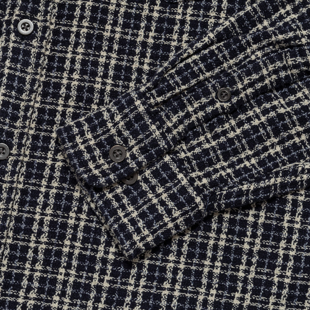 Reverse Tweed Snow Check - Blue
