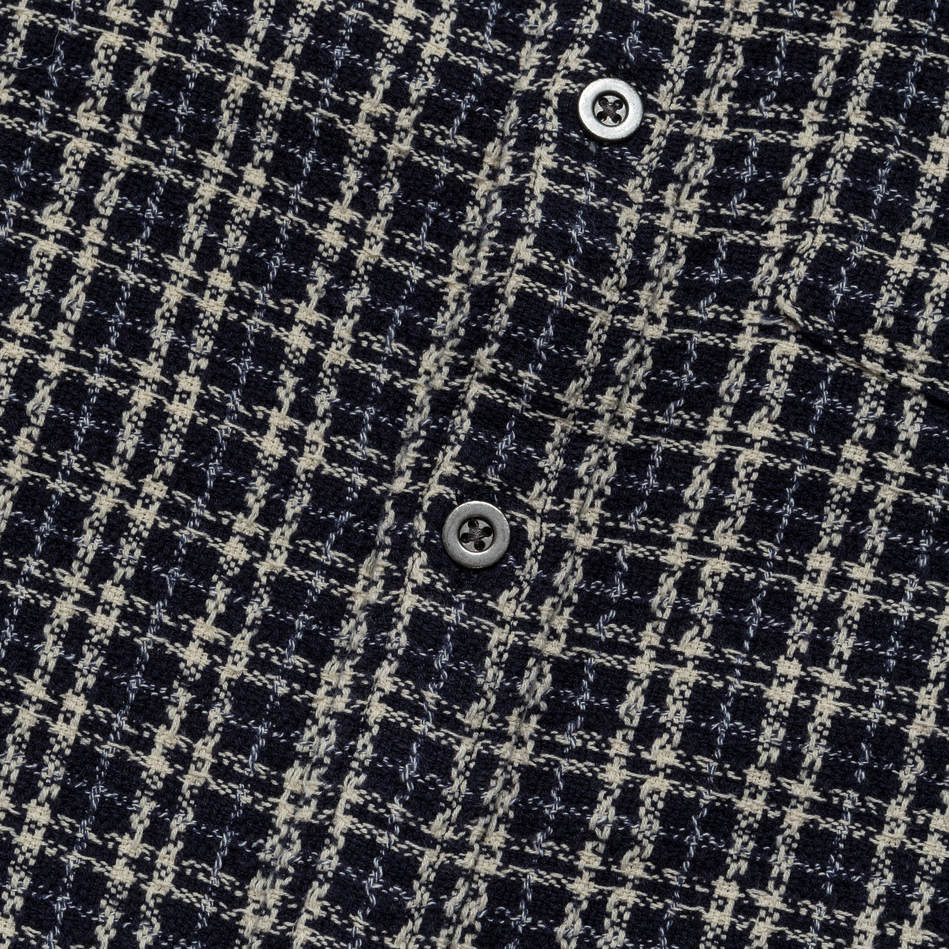 Reverse Tweed Snow Check - Blue
