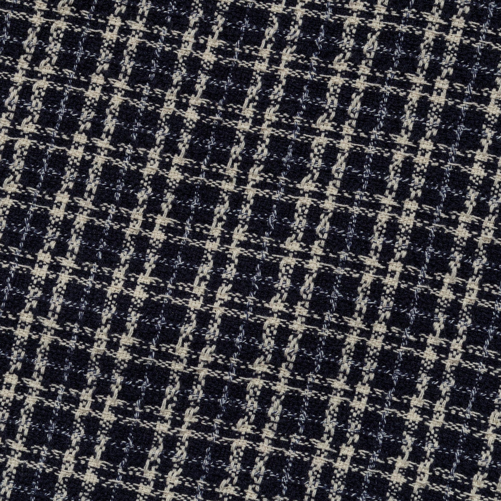 Reverse Tweed Snow Check - Blue