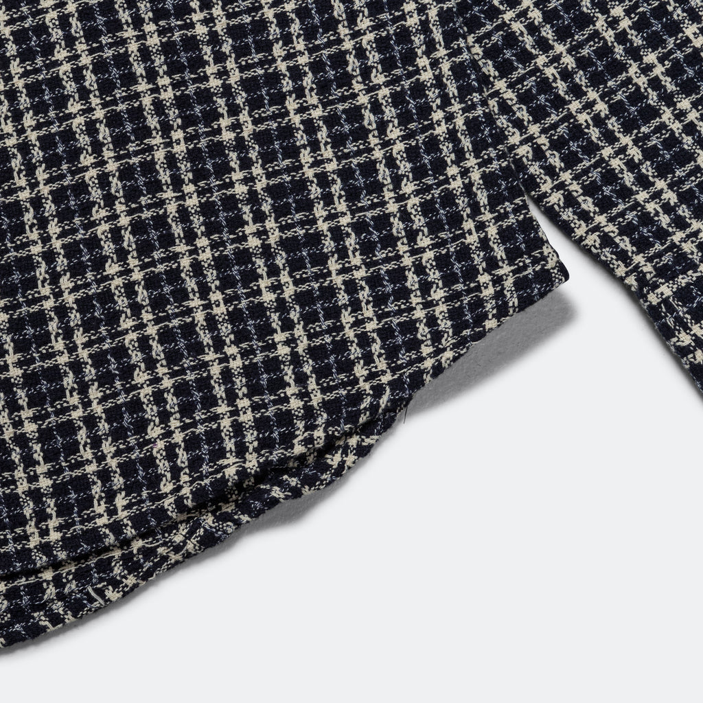 Reverse Tweed Snow Check - Blue