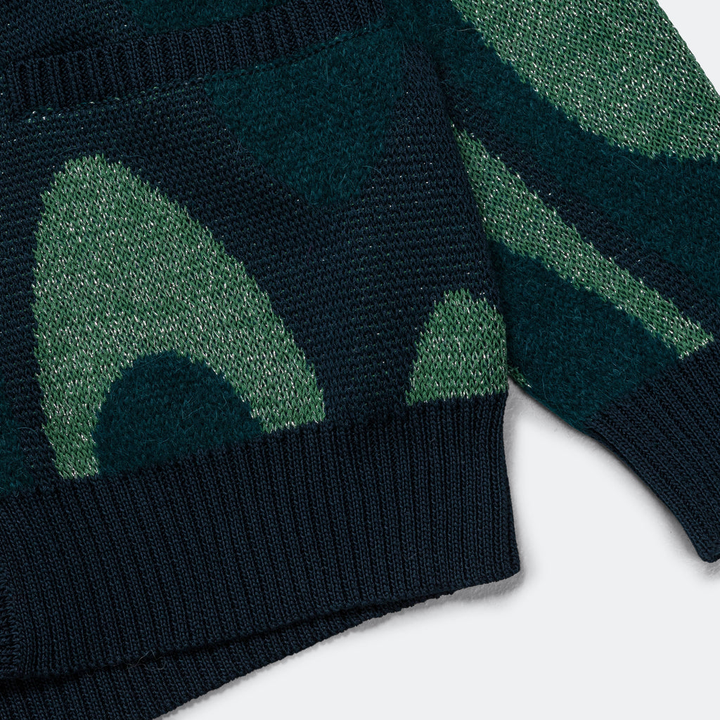Shimmer Wave Cardigan - Green
