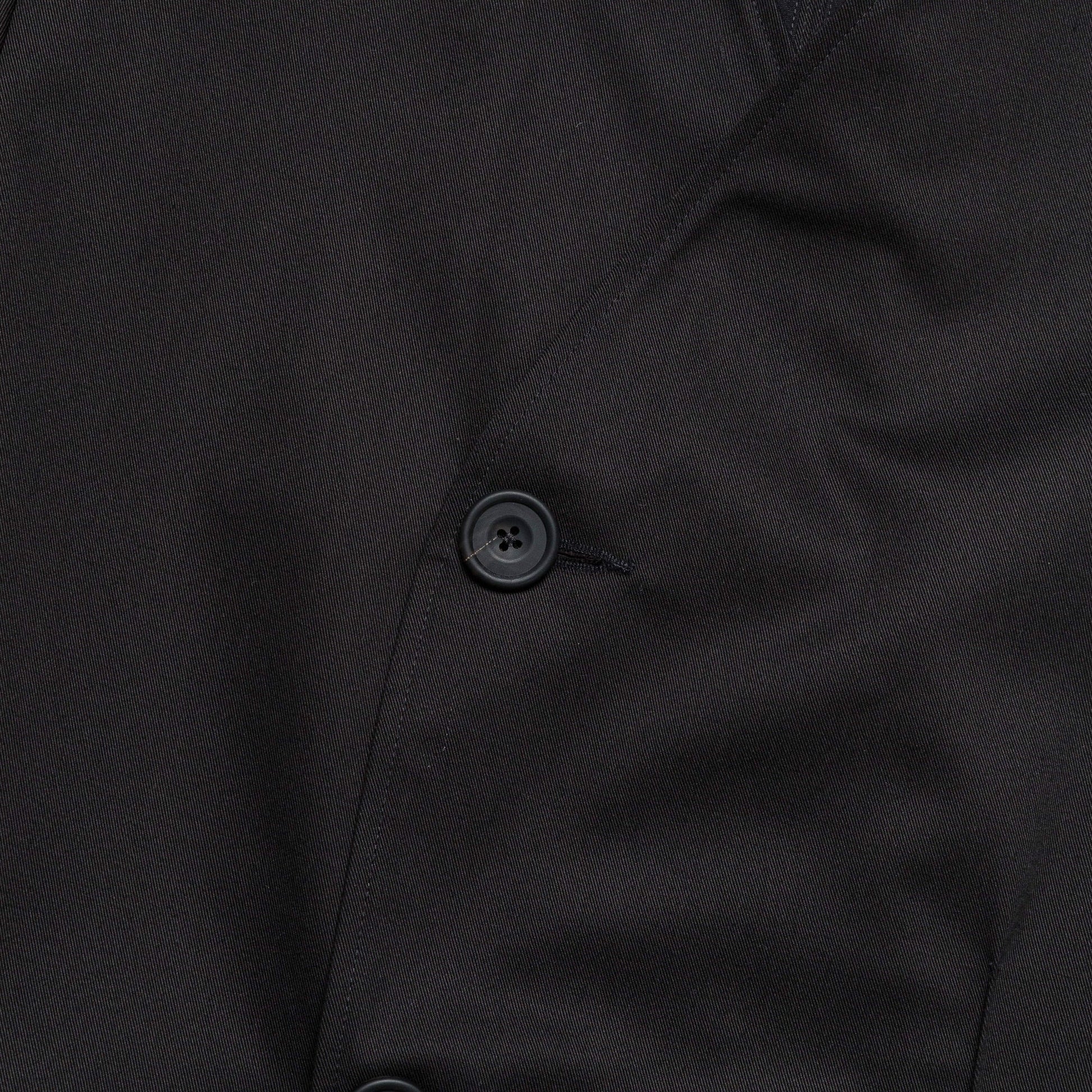 Brooch Wearers Blazer - Black Boiled Wool