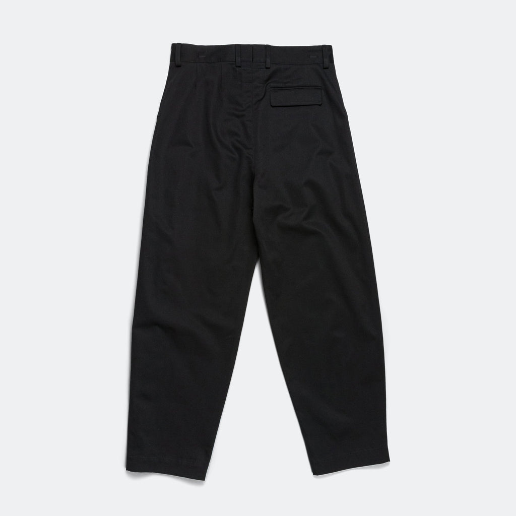 Pleated Trousers - Black Tailoring Twill