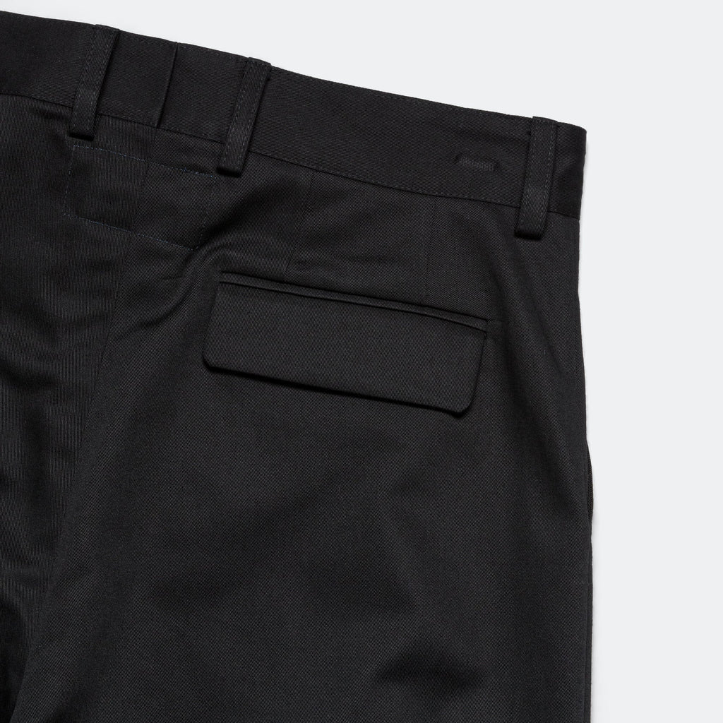 Pleated Trousers - Black Tailoring Twill