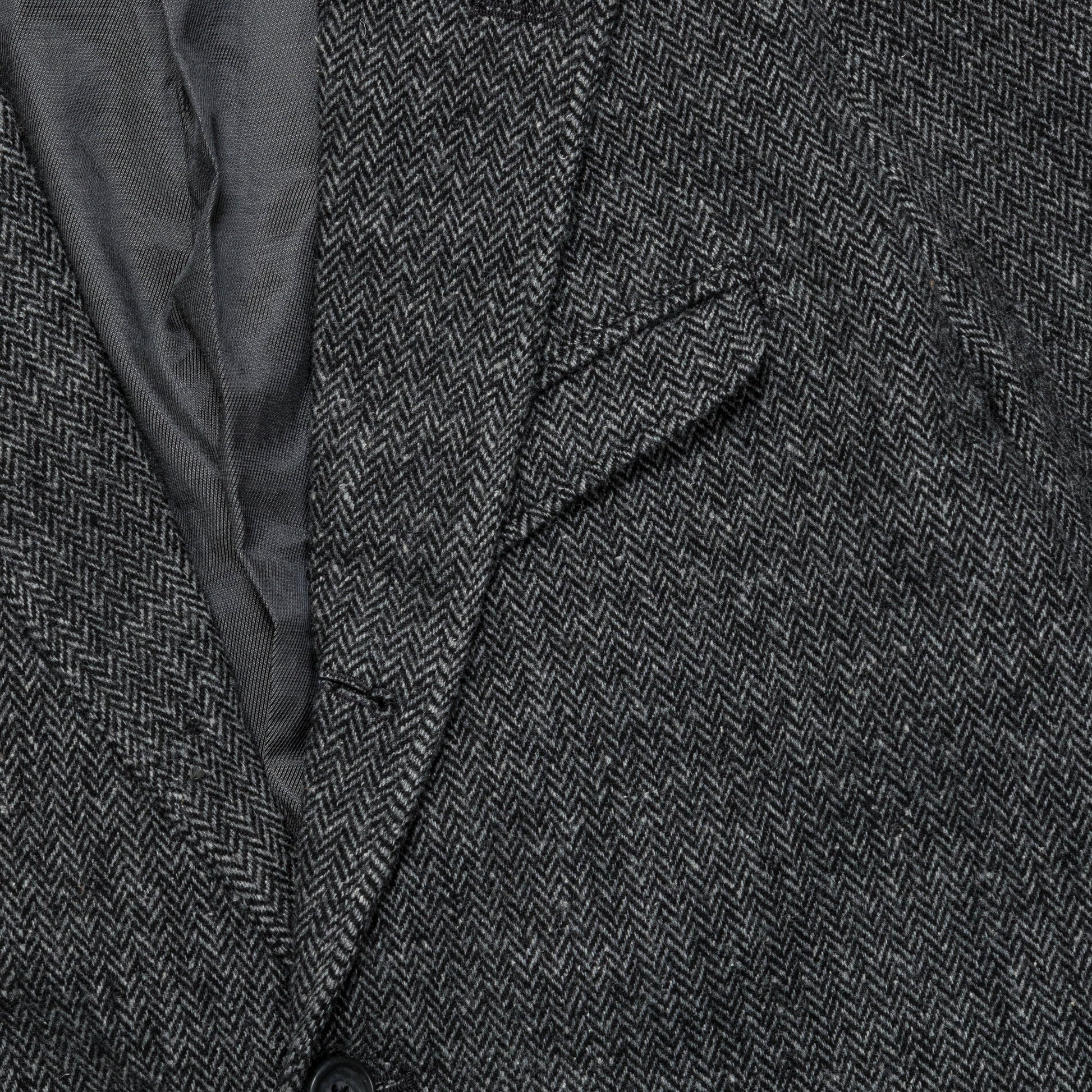 Andover Jacket - Grey Poly Wool Herringbone