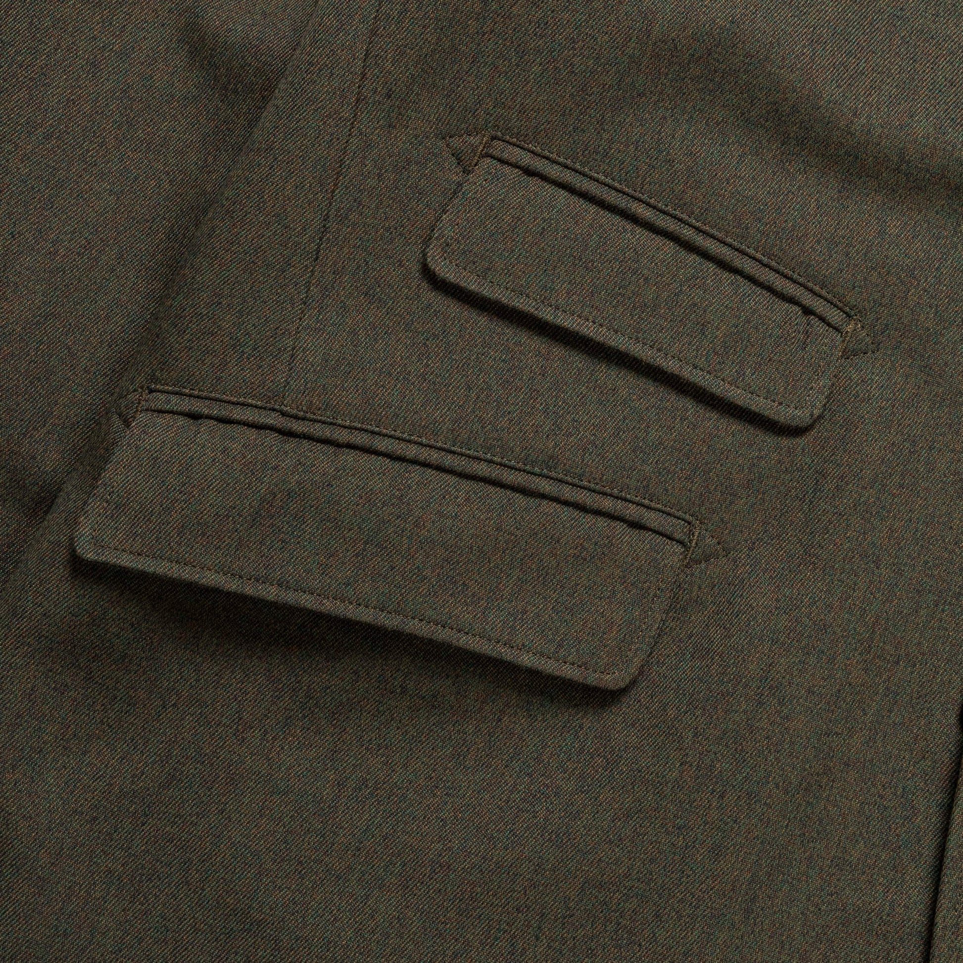 Andover Jacket - Olive Melange Cotton Twill