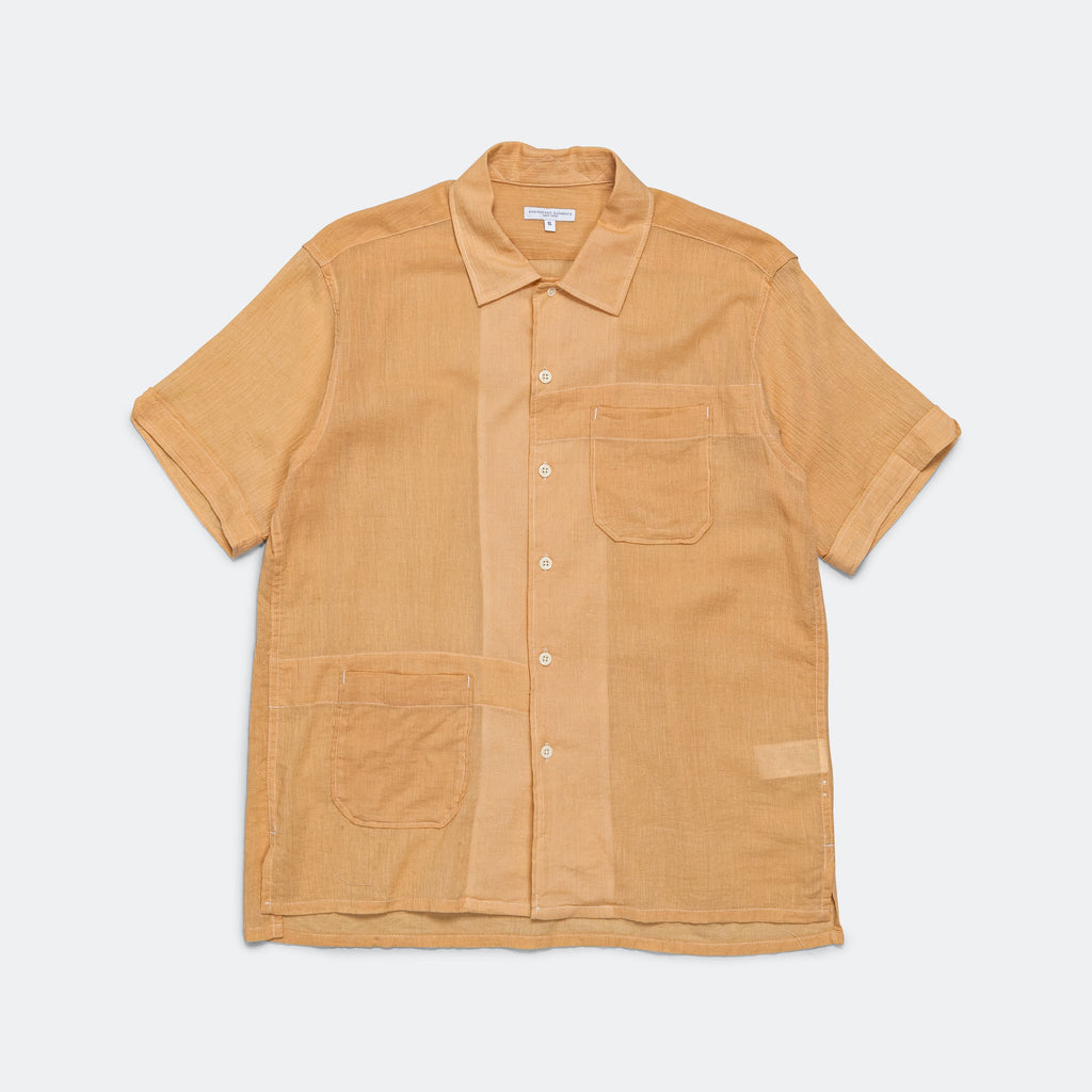 Camp Shirt - Coral Cotton Crepe