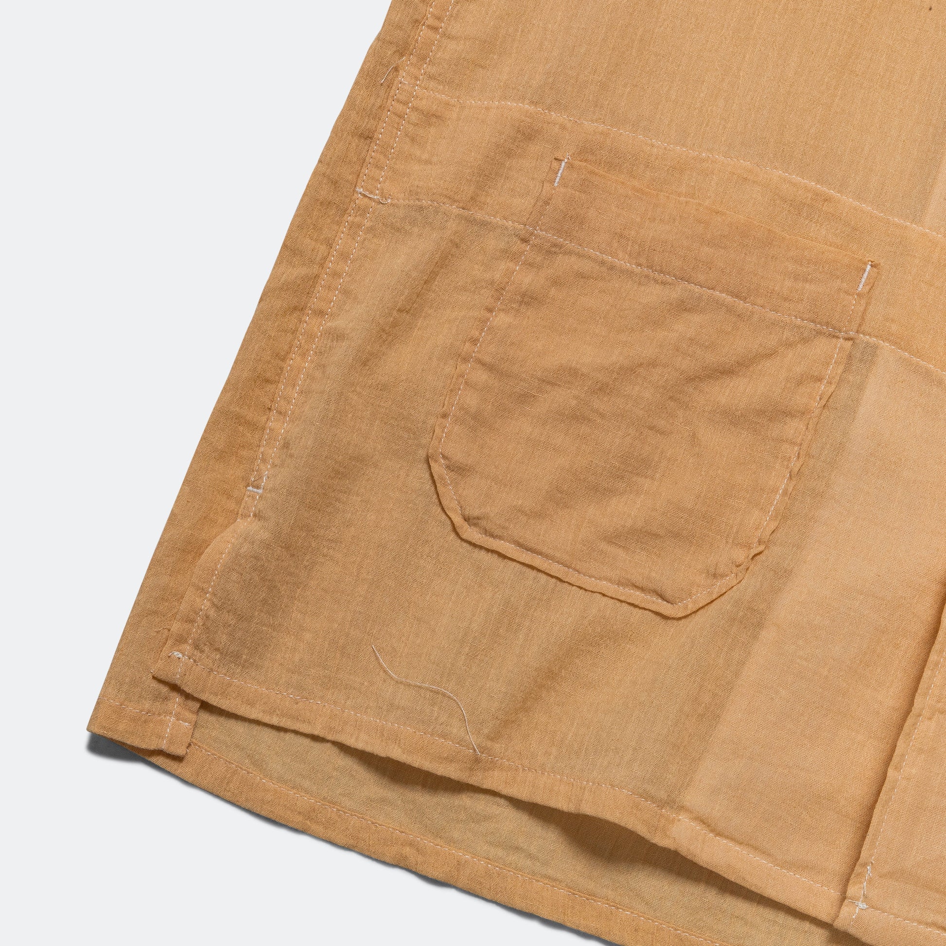 Camp Shirt - Coral Cotton Crepe