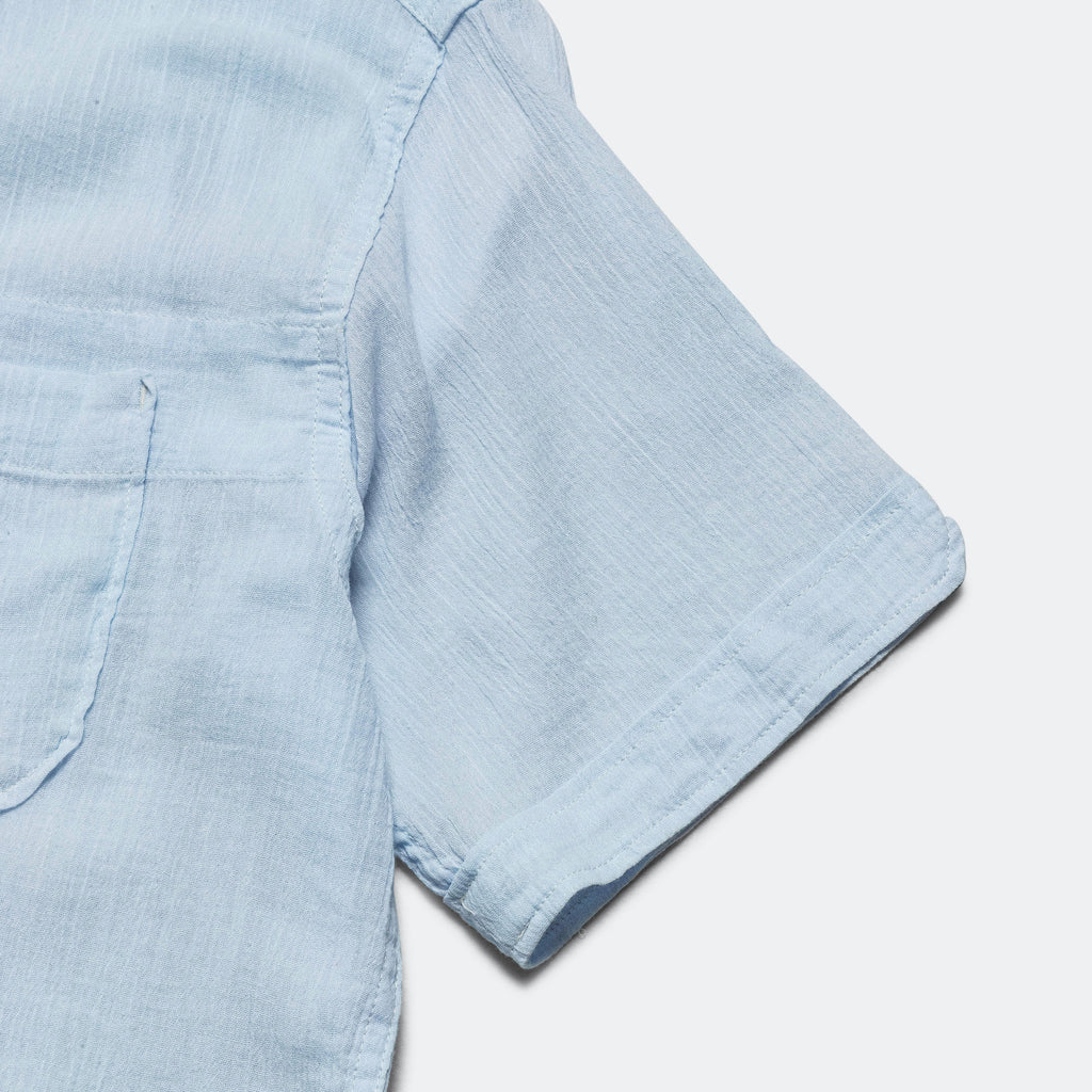 Camp Shirt - Lt Blue Cotton Crepe
