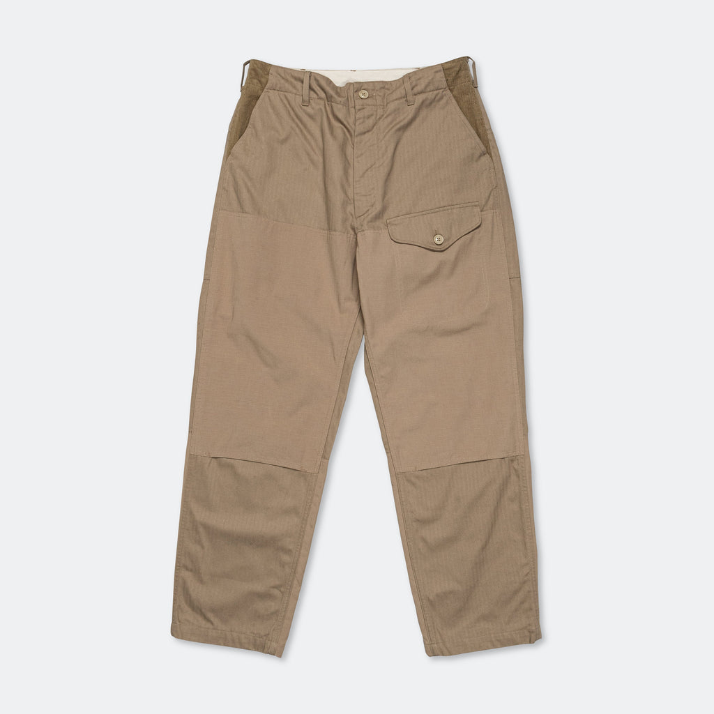 Field Pant - Khaki Cotton Herringbone Twill