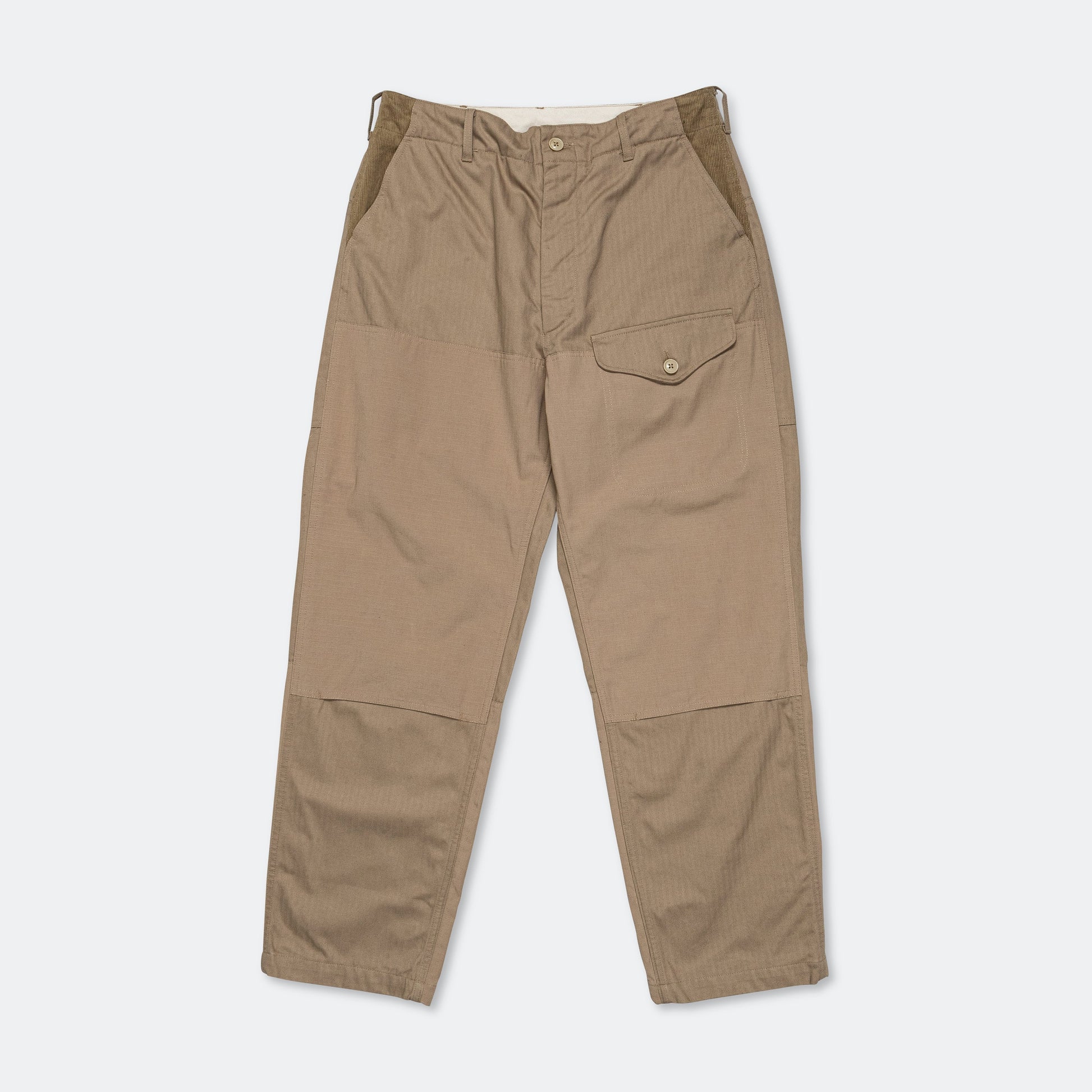 Field Pant - Khaki Cotton Herringbone Twill